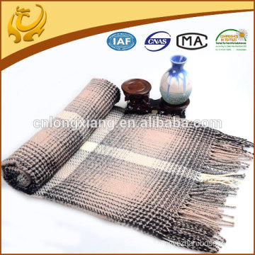 Wholesale Custom Fashion Jacquard Acrylic Throw Blanket